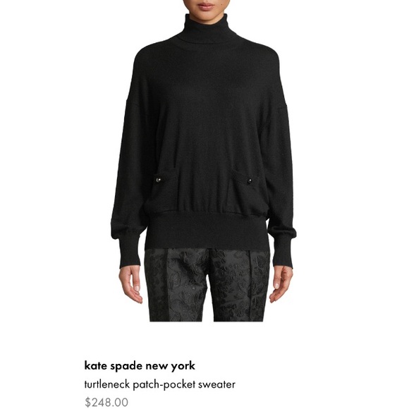kate spade Sweaters - Kate Spade New York turtleneck pocket sweater NWT